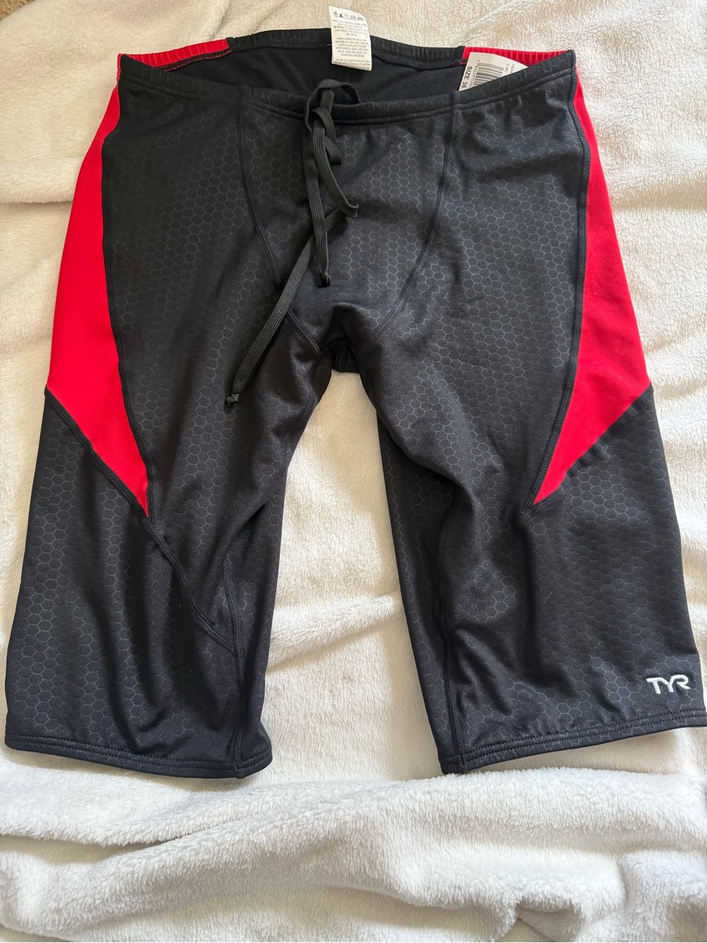 TYR Men’s Black and Red Swim Jammers